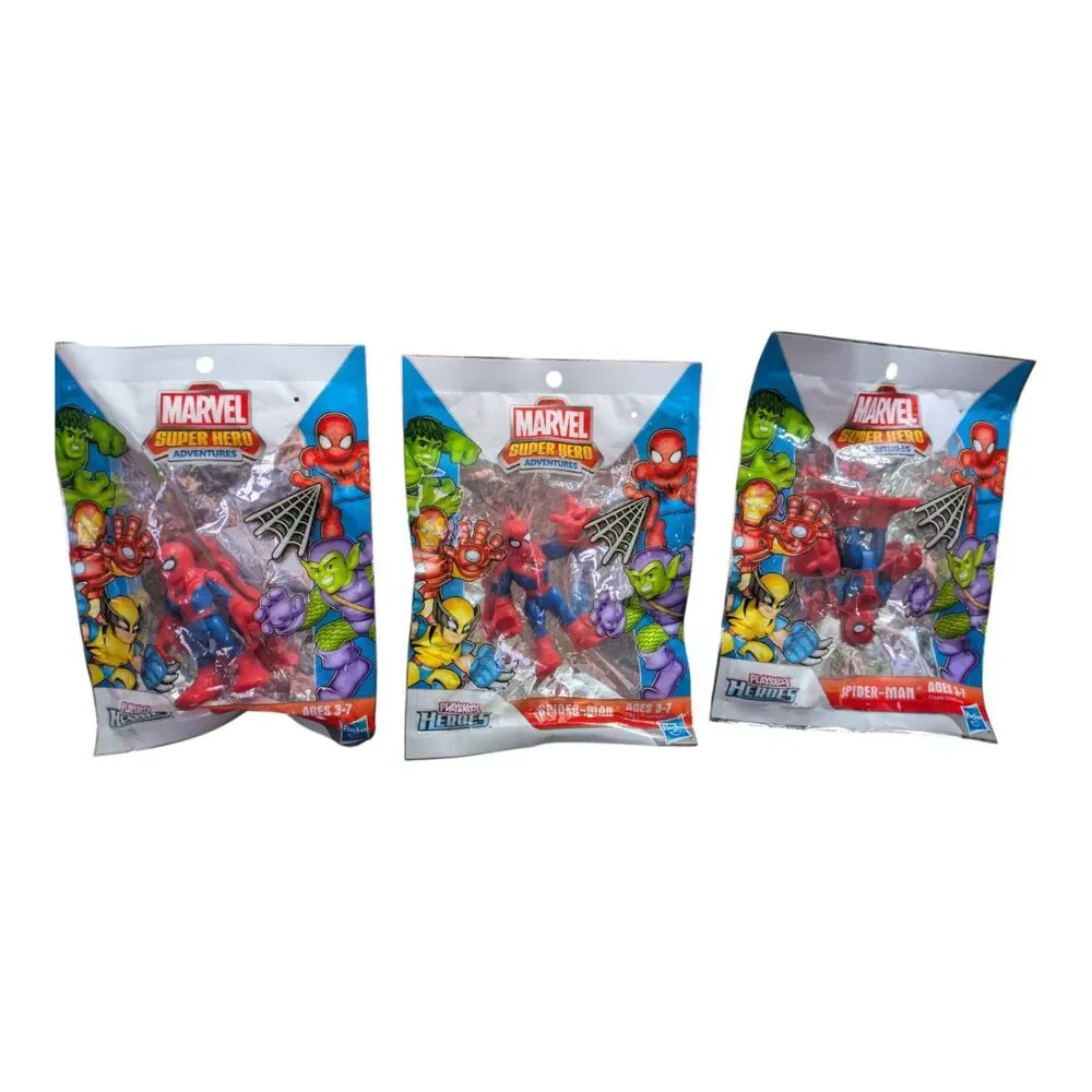 Marvel Spider-Man Toy Figure Set Lot of 3 (New in Package)